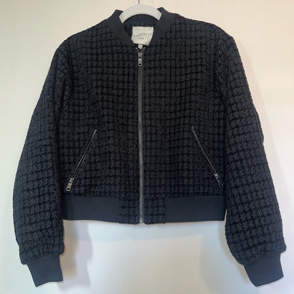 Bagatelle Black Textured Bomber Jacket